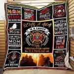 proud firefighter mom blanket kc1307 quilt d2358014
