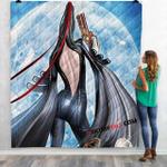 ps3 game bayonetta v 3d customized personalized quilt blanket d2325014
