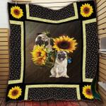pug dog 3d customized quilt tuh42094 plen2407 d2314750