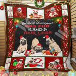 pug dog christmas quilt tdhqz d2388438