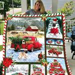 pug dog merry christmas quilt tdhoa d2388595