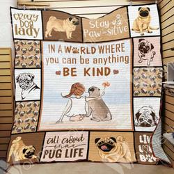 Pug Dog Quilt Blanket Dhc0102453Td
