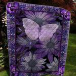 purple sunflower butterflies quilt blanket quilt d2323834