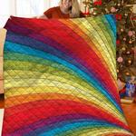 rainbow quilt blanket d2346689
