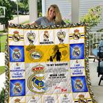 real madrid to my daughter love dad quilt d2385392
