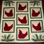 red bird cardinal quilt tdhyq d2389399