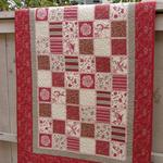 red flower clp0412276q quilt blanket d2355326