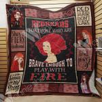 red hair quilt dot d2388124