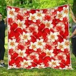 red hibiscus plumeria cl17100520mdq quilt blanket d2380438
