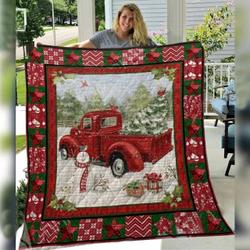 Red Truck Christmas Awesome BNI123 3D Customized Quilt