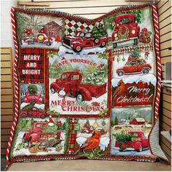 Red Truck Christmas JFJ11873 3D Customized Quilt 2707