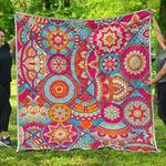 retro bohemian mandala cl17100538mdq quilt blanket d2381205