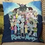 rick and morty characters quilt blanket fan made d2351263