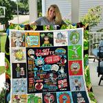 rick and morty quilt blanket d2351980