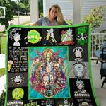 rick and morty quotes quilt blanket d2354254