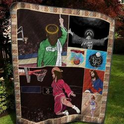 Rock On Basketball Quilt Blanket  Quilt