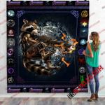rocket guardians of the galaxy marvel infinity war end game 3d customized quilt blanket d2320111