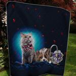 romantic cat and dog flower dv quilt tdhue d2388977