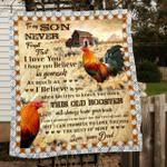 rooster family awesome lki140 3d customized quilt hip d2314698