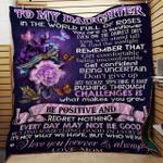 roses butterfly to my daughter love mom quilt tdhrf d2389077
