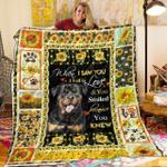 rottweiler when i saw you i fell in love and you smiled because you knew quilt blanket great