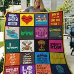 rowing keep calm and row on quilt blanket great customized blanket gifts for birthday christmas