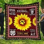 run on caffeine pitbull mom quilt blanket dhc1402913td d2358306