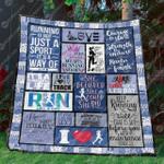 run with your heart quilt blanket no96 quilt d2324411