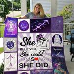 sagittarius horoscope she believed she could so she did quilt blanket great customized blanket