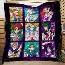 Sailor Moon Sailors Transformation Galaxy Blanket Th0907 Quilt