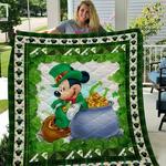 saint patrick day mickey quilt blanket quilt d2321887