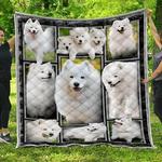 samoyed cute sq2 3d customized quilt d2314216