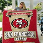 san francisco 49ers quilt blanket great customized blanket gifts for birthday christmas