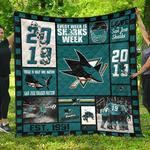 san jose sharks hockey quilt blanket great customized gifts for birthday christmas thanksgiving