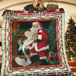 santa checking the list tnt191105nh quilt blanket d2318064