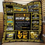 school bus jfj12281 3d customized quilt 2707 d2315347