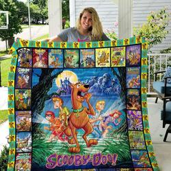 Scooby Doo Quilt Blanket Scooby Doo Cartoon Club Fan Gifts Birthday Christmas