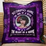 scorpio horoscope the soul of a witch the heart of a hippie quilt blanket great customized blanket