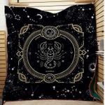 scorpion zodiac sign label quilt d2386353
