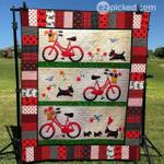 scottie playing quilt blanket lk08 quilt d2321947