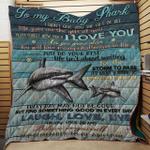shark to my baby shark love grandma quilt tdhoq d2388852