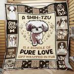 shih tzu dog quilt blanket dhc05021233td d2358494