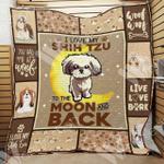 shih tzu dog quilt iub d2388207