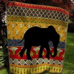 silhouettes of elephant quilt blanket quilt d2323055