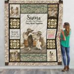 sisters are like fat thigs quilt blanket great customized blanket gifts for birthday christmas