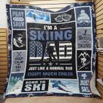 skiing dad quilt blanket dhc01021280td d2358463