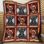 skull and fire ntth011298 ltd 3d customized quilt d2315343