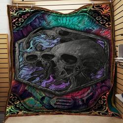 Skull C4 3D Customized Quilt