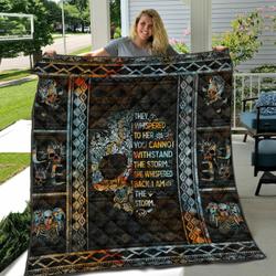 Skull Im The Storm NTTH011298 3D Customized Quilt