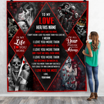 skull my love love you most quilt cc d2383837